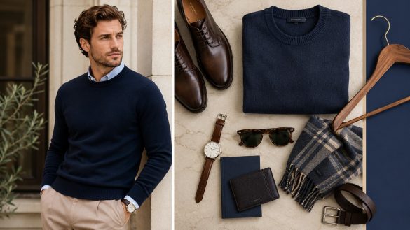 Jak nosić sweter męski? 7 ciekawych inspiracji na stylizacje – od casualu po elegancję. Sprawdź, jak dobierać i łączyć męski sweter.