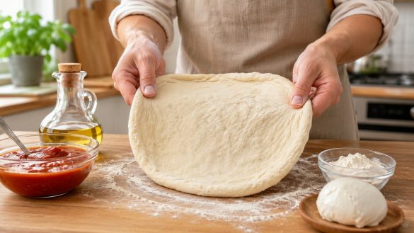 Jak zrobić domową pizzę krok po kroku? Przepis na ciasto i dodatki, jak upiec pizzę bez kamienia oraz sekret chrupiącego spodu.