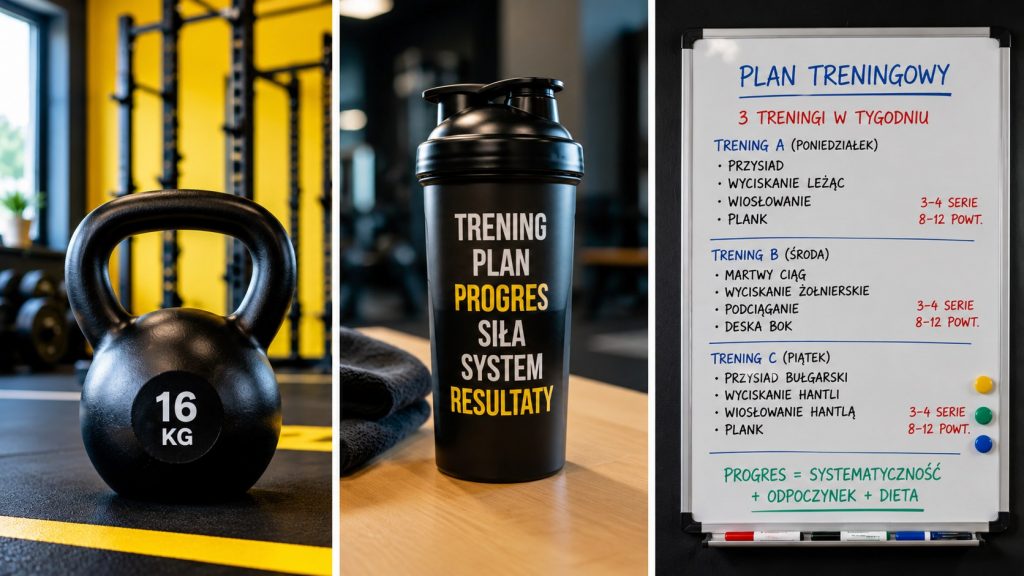Trening siłowy dla początkujących — plan, ćwiczenia i progresja bez błędów
