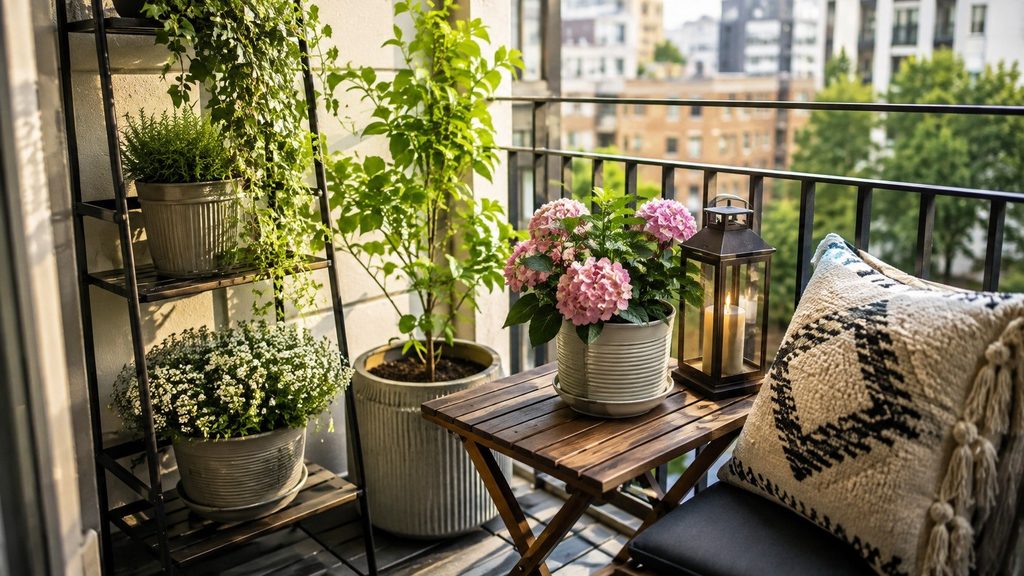 Jak urządzić balkon — mały ogród w mieście krok po kroku