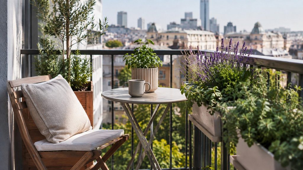 Jak urządzić balkon — mały ogród w mieście krok po kroku