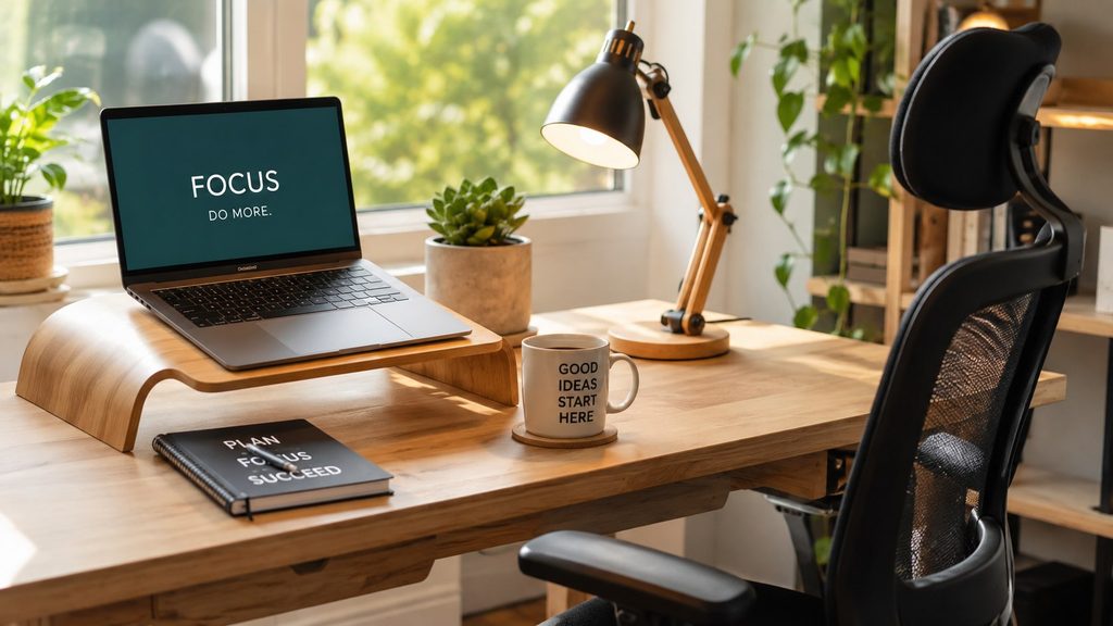 Jak urządzić domowe biuro do pracy zdalnej? Ergonomia, biurko, krzesło i monitor