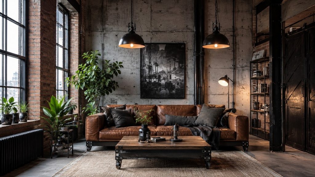 Styl industrialny w mieszkaniu — jak go wprowadzić bez przebudowy całego wnętrza?