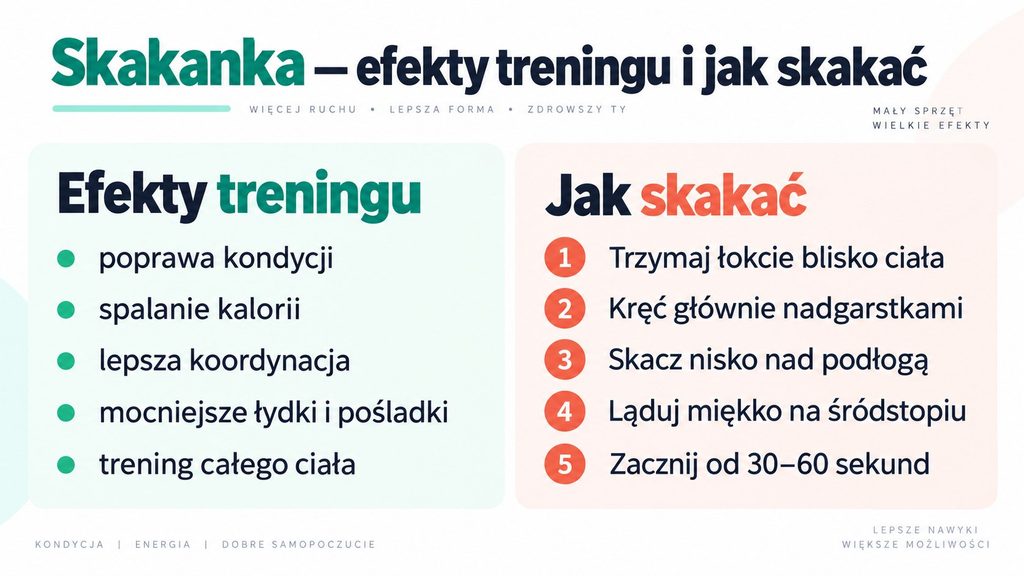 Skakanka — efekty treningu i jak skakać, żeby poprawić kondycję i technikę