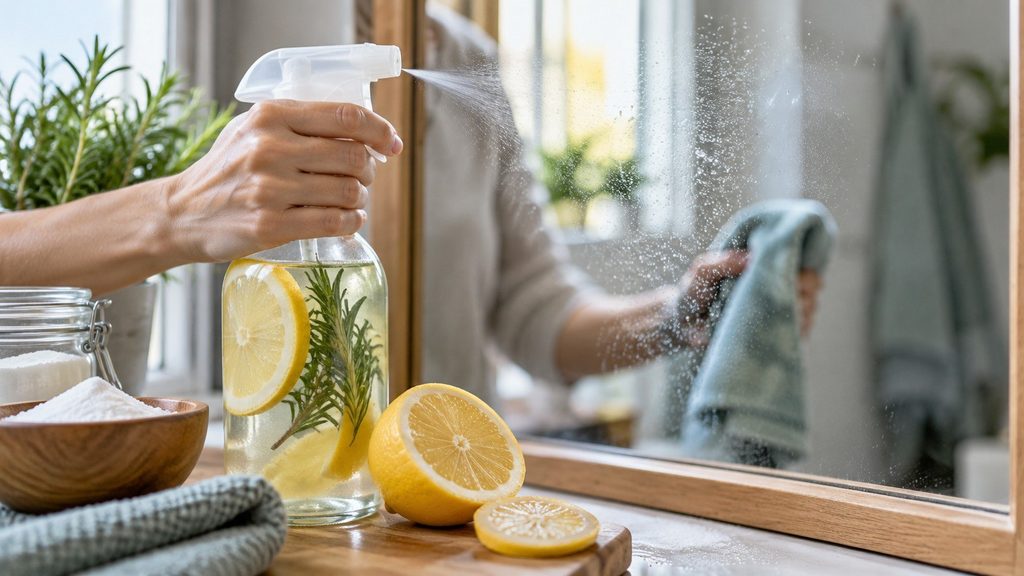 Naturalne sprzątanie domu: środki czystości z octu, sody i cytryny — praktyczny poradnik
