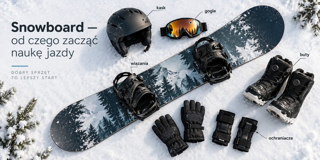 Snowboard — od czego zacząć naukę jazdy? Pierwszy dzień na stoku krok po kroku
