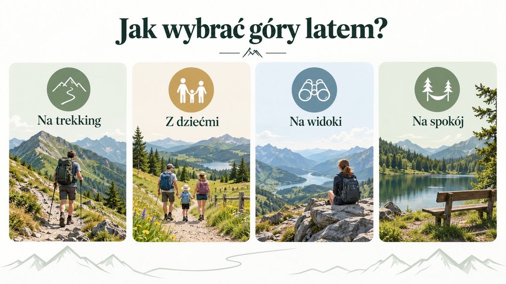 Góry latem — gdzie w góry na wakacje? Najlepsze kierunki w Polsce 2026