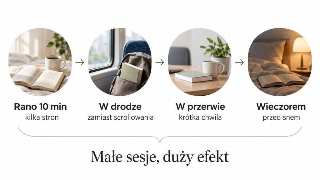 Jak znaleźć czas na czytanie w zabieganym dniu? 12 sposobów, które da się utrzymać