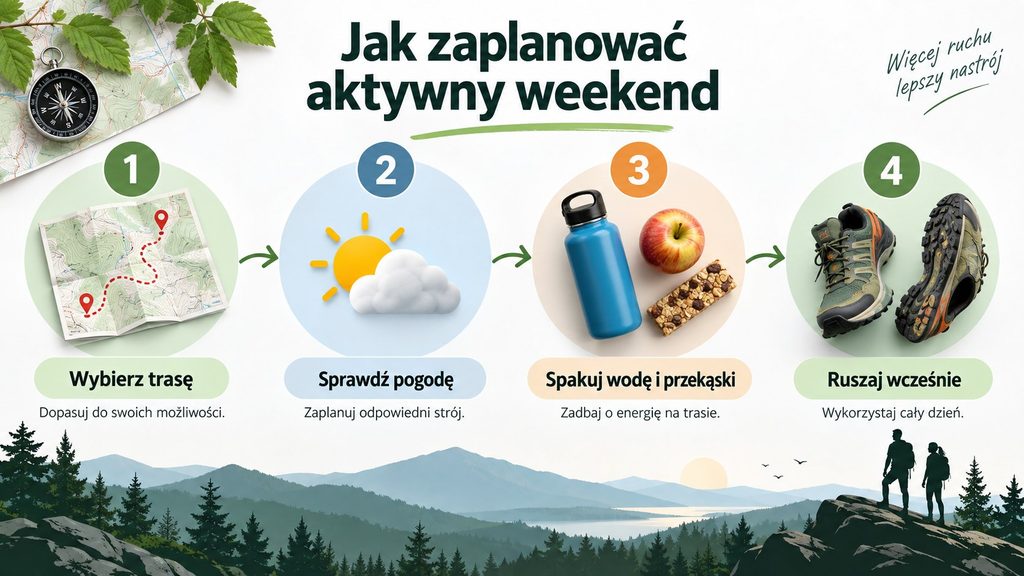 Aktywny weekend — jak spędzić wolny czas w plenerze i dobrze zaplanować dwa dni ruchu