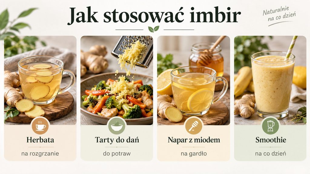Jak stosować imbir? Właściwości zdrowotne, działanie, dawkowanie i przeciwwskazania